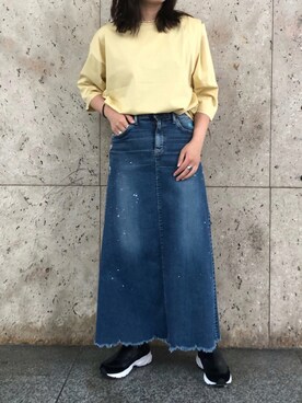 「EARLE（アール）のアイテム」を使った、kiyomiさん（レディース・155cm）の夏コーディネート