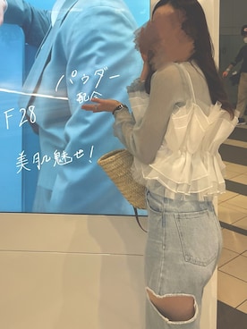 「春カラー」｜「アイテム（その他トップス）」を使った、re*さん（レディース・167cm）の春コーディネート
