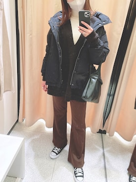 「URBAN RESEARCH Sonny Label（アーバンリサーチサニーレーベル）のアイテム（ダウンジャケット/コート）」を使った、re*さん（レディース・167cm）の冬コーディネート