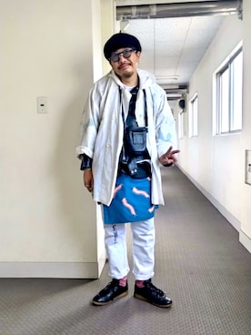 「アイテム（バッグ）」を使った、Naoto Tomiokaさん（メンズ・166cm・40代）の夏コーディネート