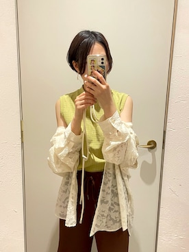 「Honeys（ハニーズ）のアイテム（タンクトップ）」を使った、Moeさん（レディース・158cm）の夏コーディネート