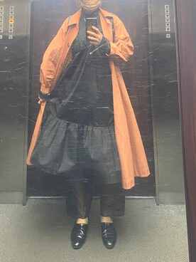「select MOCA（セレクトモカ）のアイテム（ステンカラーコート）」を使った、ぴよ美さん（レディース・168cm）の春コーディネート