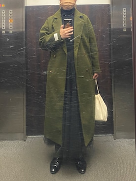 「fifth（フィフス）の[低身長サイズ有]チュールロングスカート（スカート）」を使った、ぴよ美さん（レディース・168cm）の春コーディネート