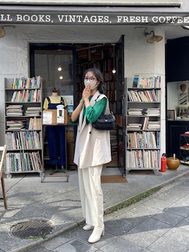 「ごきげんウィーク」｜「アイテム（ハンドバッグ）」を使った、mioさん（レディース・166cm）の秋コーディネート
