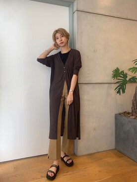 Hitominさん（レディース・173cm）の夏コーディネート