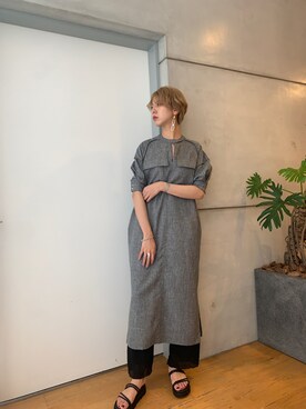 Hitominさん（レディース・173cm）の夏コーディネート