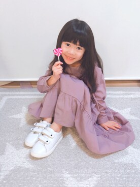 「devirock（デビロック）のアイテム（ワンピース/ドレス）」を使った、みいこさん（レディース・148cm）の秋コーディネート