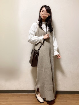 「at.（アット）のアイテム」を使った、K ˙˳⋆﻿さん（レディース・155cm）の春コーディネート