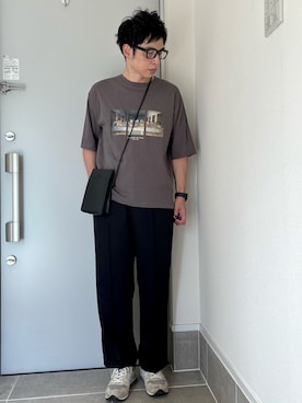 「GLOSTER（グロスター）のアイテム」を使った、Nitamaさん（メンズ・171cm）の夏コーディネート