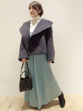 「フードコート」｜「アイテム（ワンピース/ドレス）」を使った、kanaさん（レディース・151cm）の秋コーディネート