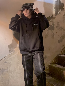 「G.O.C（ジーオーシー）のアイテム（パンツ）」を使った、syuuuuさん（メンズ・175cm）の冬コーディネート