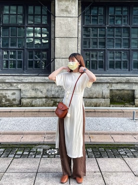 「oversize」｜「アイテム（その他シューズ）」を使った、cii(*¯︶¯*)さん（レディース・165cm）の夏コーディネート