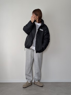 「FIRST DOWN（ファーストダウン）のアイテム（ダウンジャケット/コート）」を使った、HALさん（レディース・162cm）の冬コーディネート