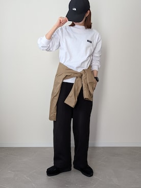 「Clarks（クラークス）のアイテム」を使った、HALさん（レディース・162cm）の冬コーディネート