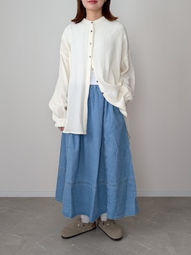 「OMNES（オムネス）のアイテム」を使った、HALさん（レディース・162cm）の春コーディネート