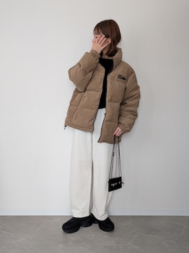 「アイテム（スウェットパンツ）」を使った、HALさん（レディース・162cm）の冬コーディネート