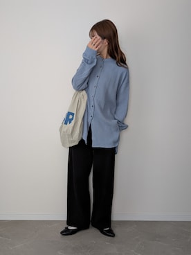 「アイテム（バレエシューズ）」を使った、HALさん（レディース・162cm）の秋コーディネート