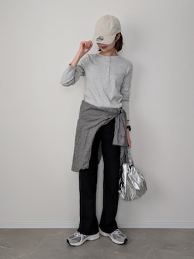 「アイテム（エコバッグ/サブバッグ）」を使った、HALさん（レディース・162cm）の秋コーディネート