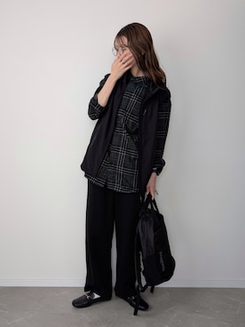 「アイテム（スウェットパンツ）」を使った、HALさん（レディース・162cm）の秋コーディネート