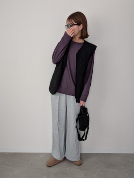 「アイテム（サンダル）」を使った、HALさん（レディース・162cm）の冬コーディネート