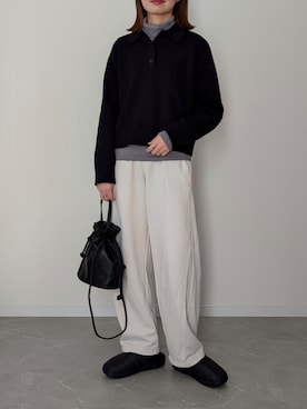 「SUBU(スブ)のアイテム」を使った、HALさん(レディース・162cm)の冬コーディネート