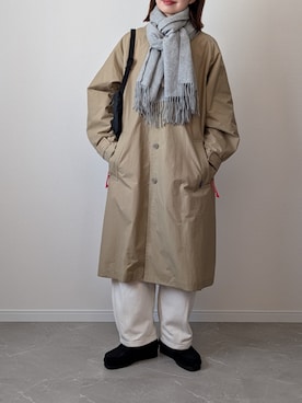 「Clarks（クラークス）のアイテム」を使った、HALさん（レディース・162cm）の冬コーディネート