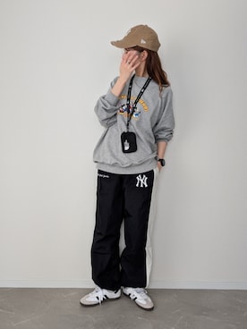 「アイテム（スウェット）」を使った、HALさん（レディース・162cm）の秋コーディネート