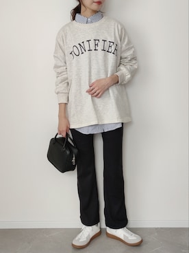 「ジャーマントレーナー」｜HALさん（レディース・162cm）の秋コーディネート