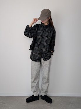 「アイテム（帽子）」を使った、HALさん（レディース・162cm）の秋コーディネート