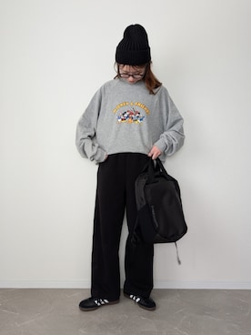 「アイテム（バックパック/リュック）」を使った、HALさん（レディース・162cm）の秋コーディネート