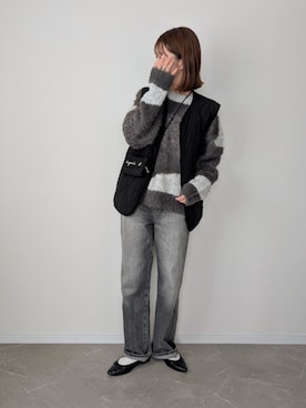 「アイテム（バレエシューズ）」を使った、HALさん（レディース・162cm）の冬コーディネート