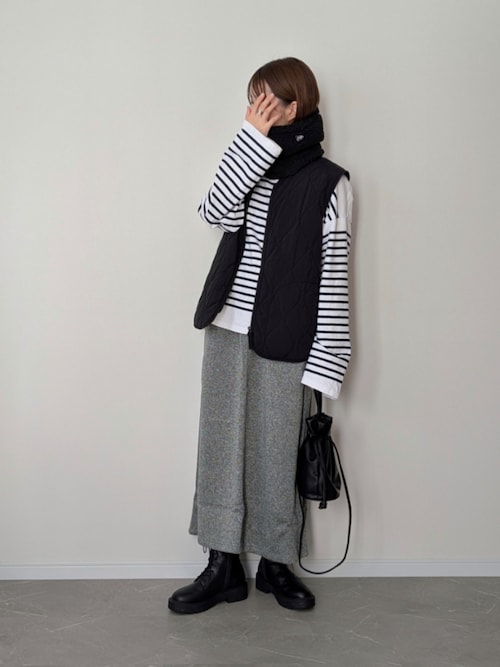 GRAMICCI（グラミチ） ニットフレアスカート / ブラック / Mサイズ GRAMICCI（グラミチ） スカート 「別注」Gramicci / ニット フレア