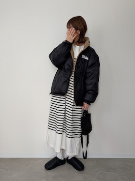 「アイテム（サンダル）」を使った、HALさん（レディース・162cm）の秋コーディネート