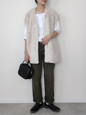 「rectangle_code」｜HALさん（レディース・162cm）の秋コーディネート