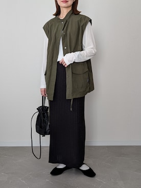 「niko and...（ニコアンド）のアイテム」を使った、HALさん（レディース・162cm）の春コーディネート