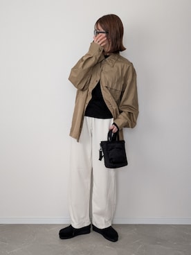 「アイテム（スウェットパンツ）」を使った、HALさん（レディース・162cm）の冬コーディネート