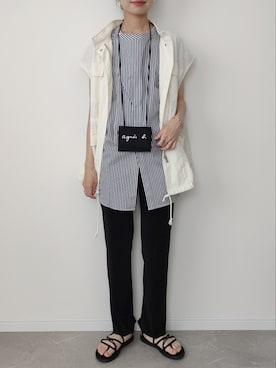 HALさん（レディース・162cm）の夏コーディネート