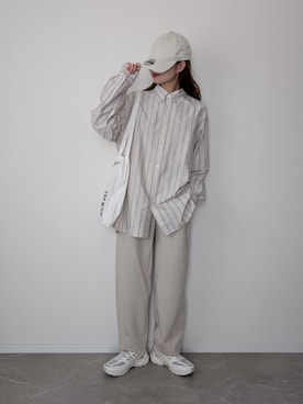 「アイテム（スウェットパンツ）」を使った、HALさん（レディース・162cm）の秋コーディネート