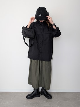 「アイテム（スカート）」を使った、HALさん（レディース・162cm）の秋コーディネート