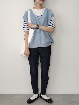 HALさん（レディース・162cm）の夏コーディネート