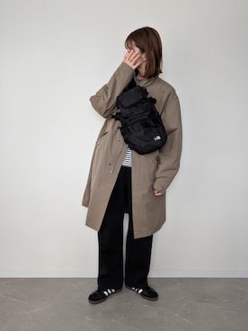 「アイテム（スウェットパンツ）」を使った、HALさん（レディース・162cm）の秋コーディネート