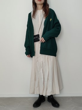 「ECRIRE（エクリール）のアイテム」を使った、HALさん（レディース・162cm）の冬コーディネート