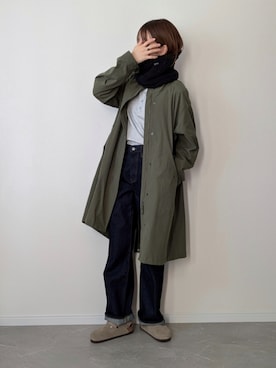 「アイテム（モッズコート）」を使った、HALさん（レディース・162cm）の冬コーディネート