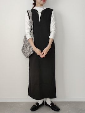 「アイテム（ワンピース）」を使った、HALさん（レディース・162cm）の秋コーディネート