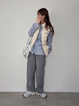 「アイテム（エコバッグ/サブバッグ）」を使った、HALさん（レディース・162cm）の秋コーディネート