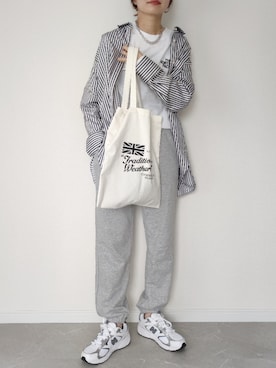 「NEW BALANCE（ニューバランス）の<New Balance (ニューバランス)>ML408 スニーカー（スニーカー）」を使った、HALさん（レディース・162cm）の冬コーディネート
