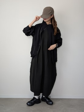 「スニーカーコーデ」｜「アイテム（ジャケット/アウター）」を使った、HALさん（レディース・162cm）の夏コーディネート