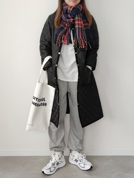 「NEW BALANCE（ニューバランス）の<New Balance (ニューバランス)>ML408 スニーカー（スニーカー）」を使った、HALさん（レディース・162cm）の冬コーディネート