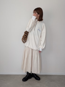 「アイテム（その他トップス）」を使った、HALさん（レディース・162cm）の秋コーディネート