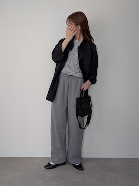 「アイテム（スウェットパンツ）」を使った、HALさん（レディース・162cm）の秋コーディネート